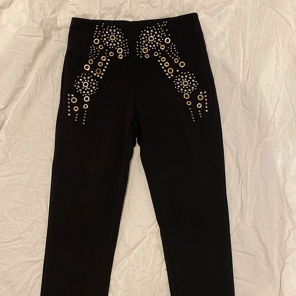 Studded dress pants